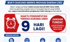 Jangan Tunda, Sisa 9 Hari, Bappeda Jeneponto Imbau Pimpinan Perangkat Daerah Percepat Penginputan Bukti Dukung IGA 2026